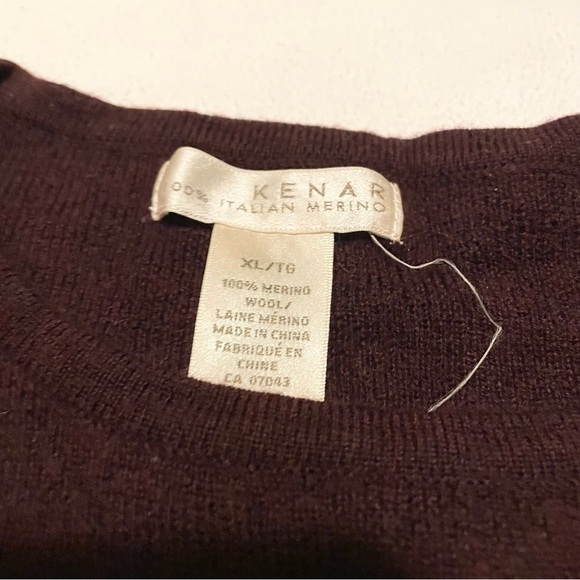 Kenar Italian Merino Wool Women's Sweater Size XL - Picture 5 of 16
